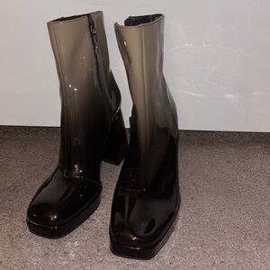 BERSHKA Ombré Colored Women's Ankle Boots